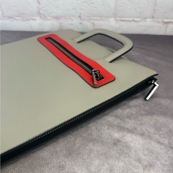 Christian Louboutin Trictrac Portfolio Leather Stud Spike Bag - Picture 8 of 12